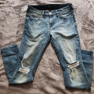 Pacsun mens distressed ripped skinny jeans